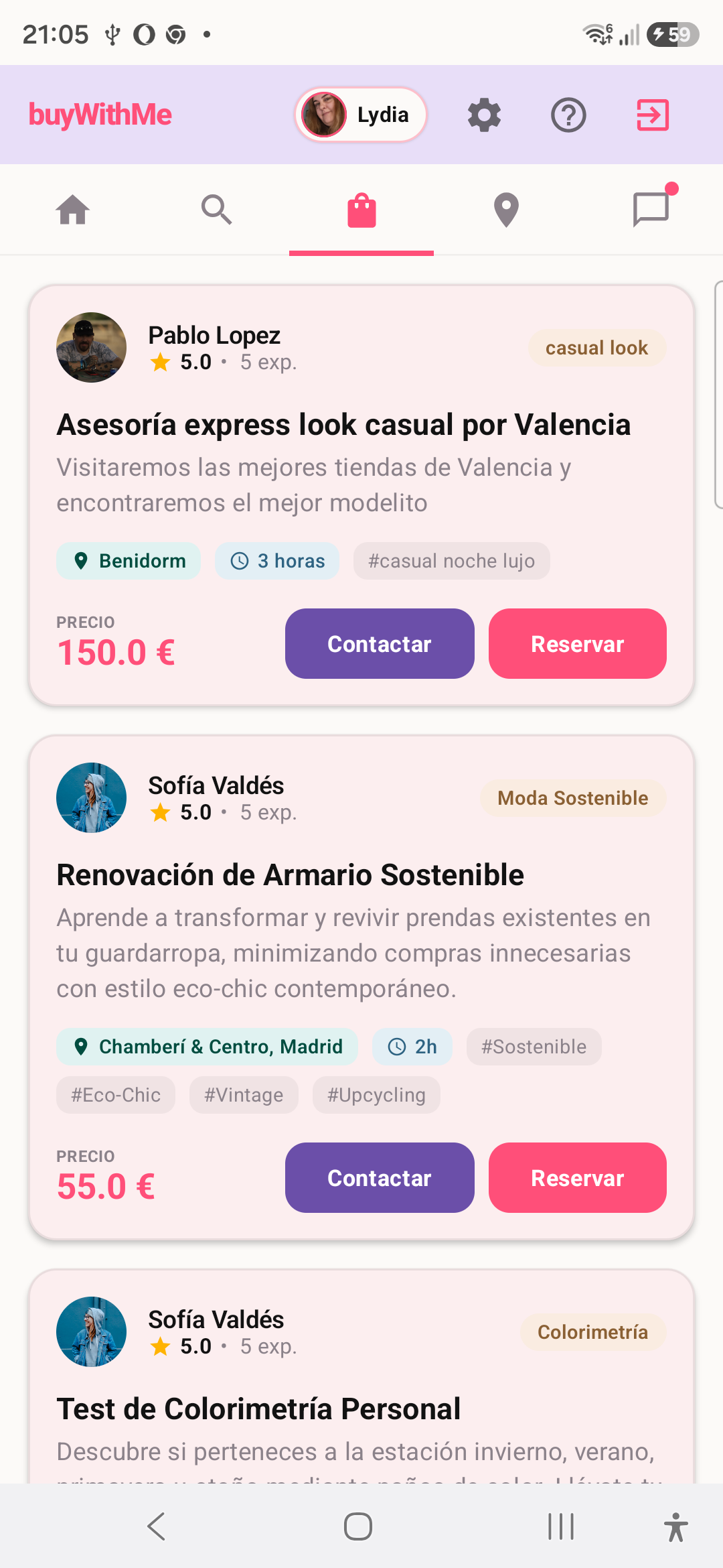 Servicios de Asesoría de Imagen y Personal Shoppers en buyWithMe